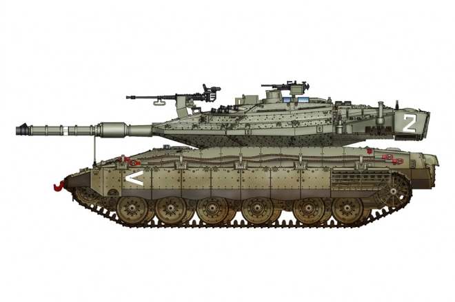 Modello in plastica carro armato Merkava Mk IV