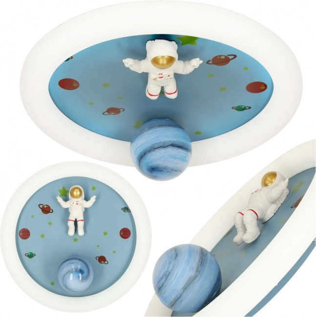 Lampada da soffitto a LED dimmerabile per cameretta con astronauta