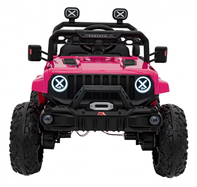 Auto elettrico per bambini rosa fuoristrada