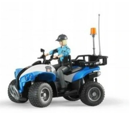 Quad della Polizia con Figura Bruder BWORLD