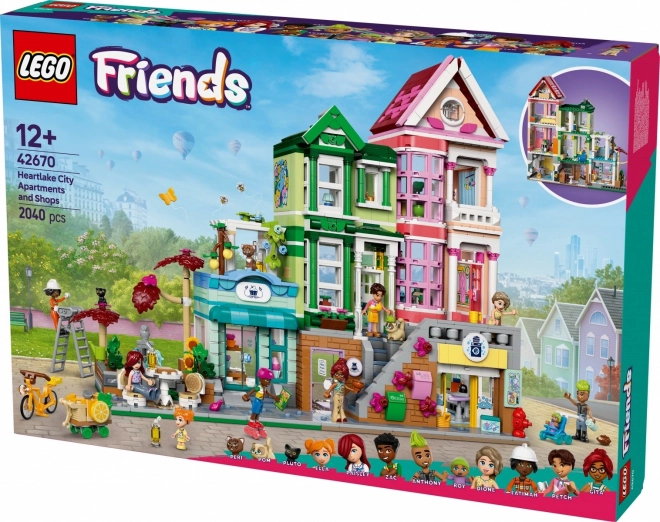 Appartamenti e negozi LEGO Friends a Heartlake City
