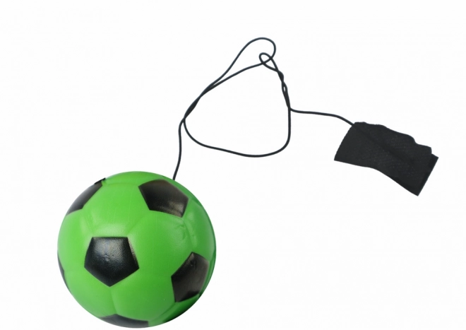 Pallone da calcio PU con elastico Yo-Yo verde