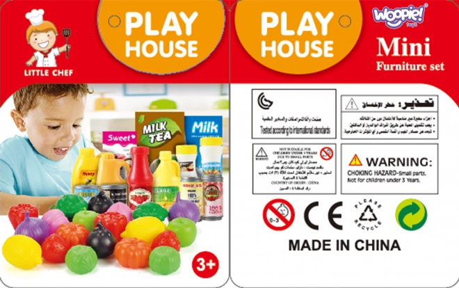 Cestino della Spesa con Set per il Tè e Dolci
