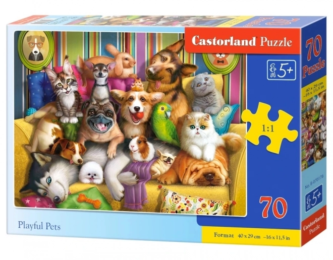 Puzzle 70 pezzi Animaletti Allegri