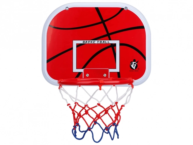 Set da basket con tabellone e canestro