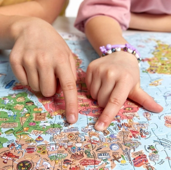 Puzzle degli esploratori - Mappa del mondo