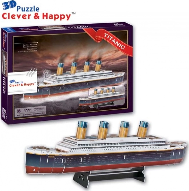 Puzzle 3D Titanic Clever&Happy 35 pezzi