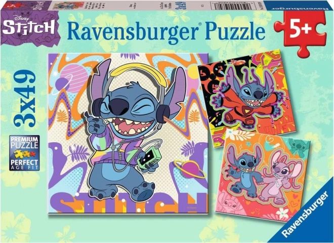 Puzzle Disney Stitch 3x49 pezzi