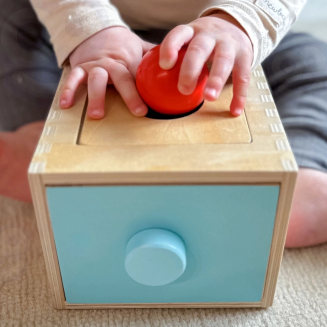 Woopie Green giocattolo educativo in legno con cassetto Montessori