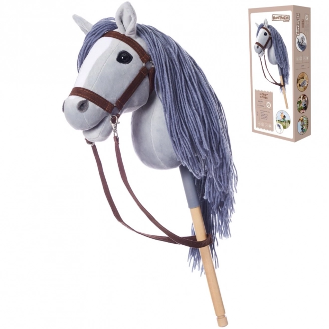 Cavallo di legno Hobby Horse HoppiHorse A3 grigio