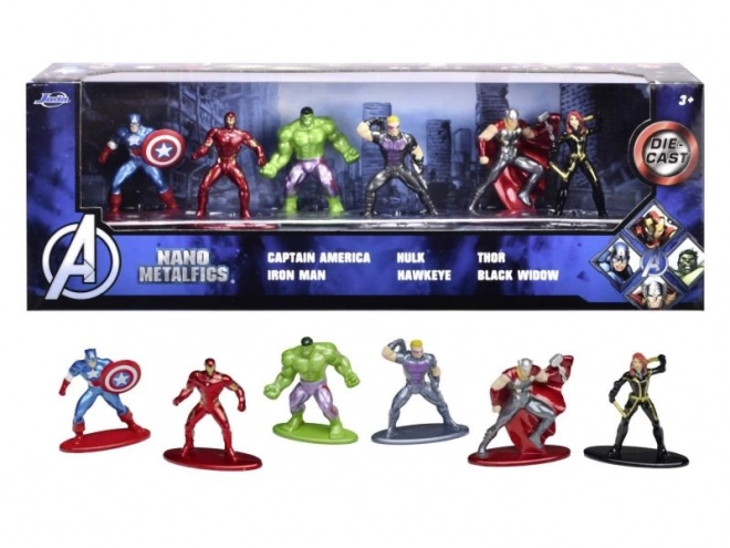 Set di Figure in Metallo Avengers