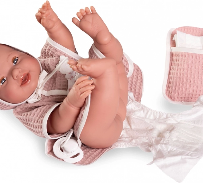 Bambola neonato realistica che fa pipì e chiude gli occhi con corpo in vinile intero