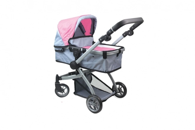Passeggino in metallo per bambole 2 in 1