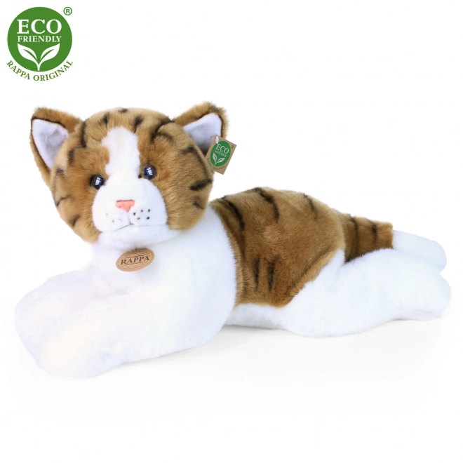 Gatto di peluche sdraiato 50 cm eco-friendly