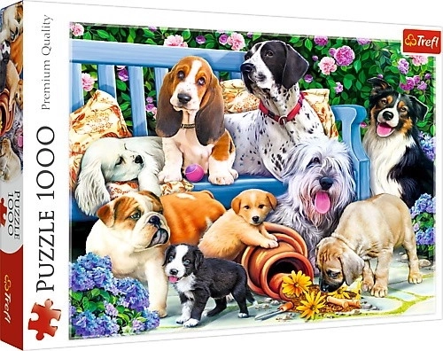 Puzzle Cani nel Giardino 1000 Pezzi