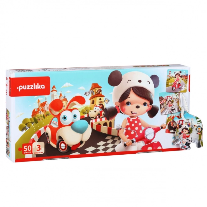 Puzzlika felici storie 3 in 1 per bambini