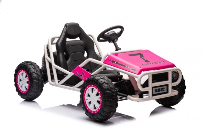 Auto a batteria Buggy rosa 24V