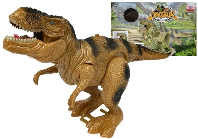 Dinosauro Tirannosauro Rex a Batteria Marrone