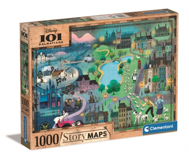 Puzzle 1000 pezzi Mappa Storia 101 Dalmati