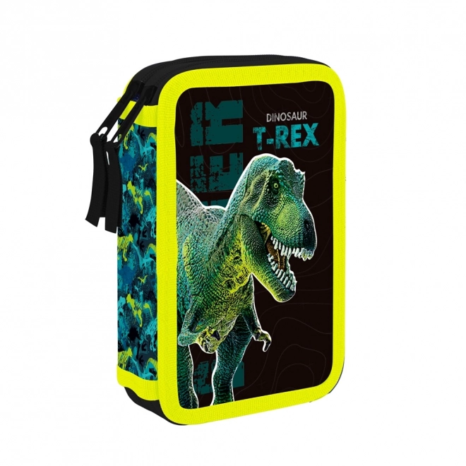 Astuccio 2 piani Premium Dinosauro