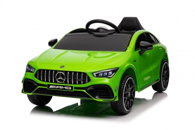 Auto elettrica per bambini Mercedes CLA 45s AMG verde 4x4