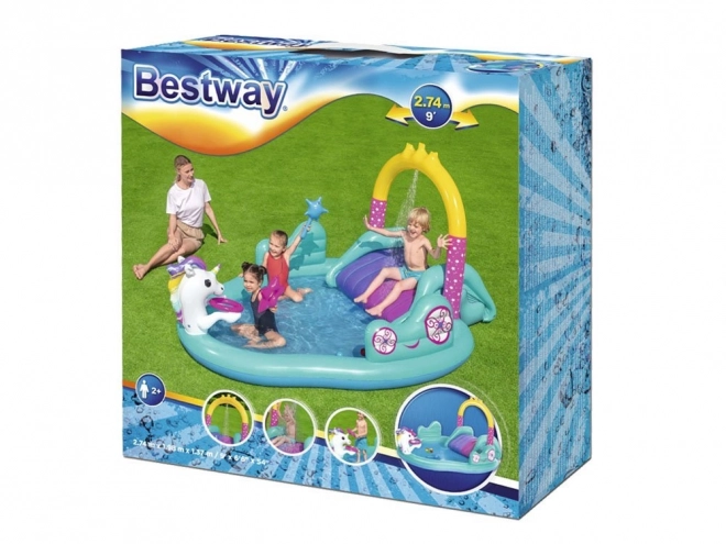 Gonfiabile parco giochi unicorno Bestway