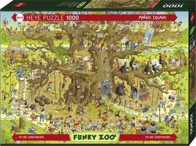 puzzle HEYE 1000 pezzi - zoo delle scimmie