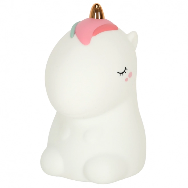 Lampada notturna silicone bambini unicorno RGB