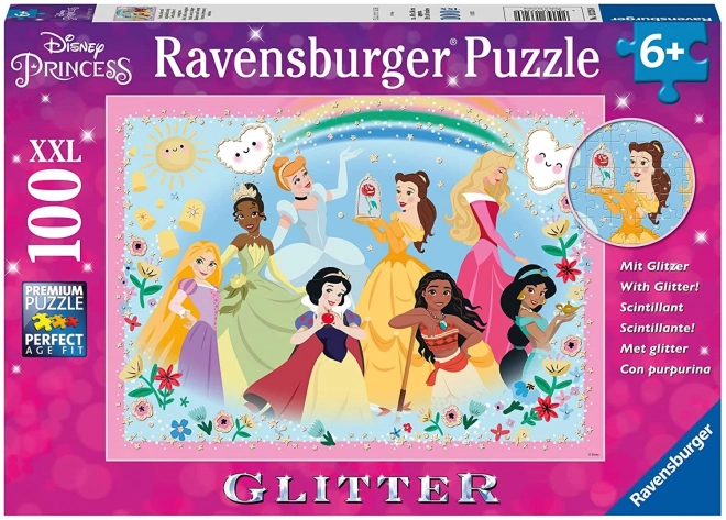 Puzzle luccicanti principesse Disney XXL 100 pezzi