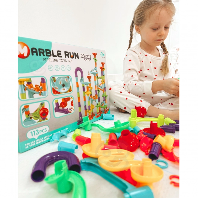 Spirale Pista per Biglie WOOPIE 113 Pezzi