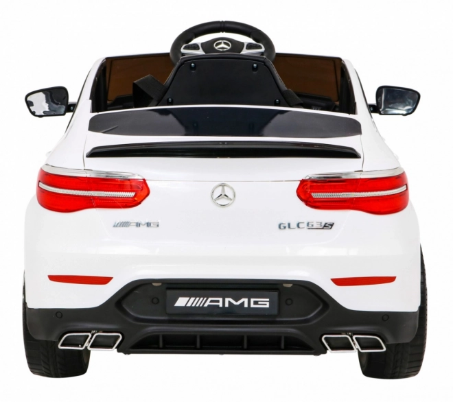 Mercedes Benz GLC63S per bambini bianco + telecomando + trazione 4x4 + MP3 LED + EVA + avvio lento