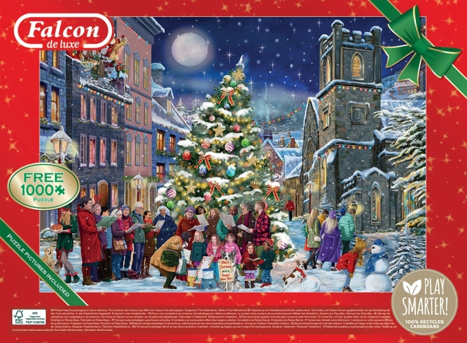 Falcon puzzle giorno di Natale 2x1000 pezzi