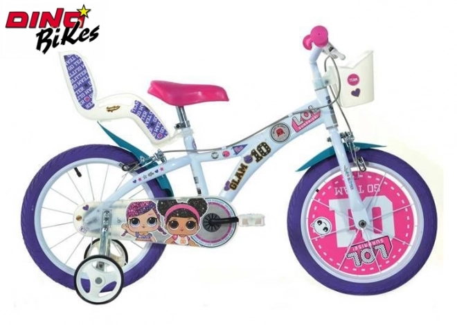 Dino Bikes Bicicletta per Bambini 14" LOL 2020