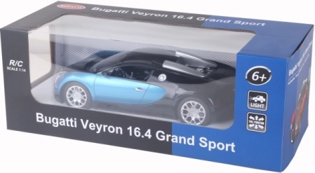 auto rc bugatti veyron 1:14 rosso o blu