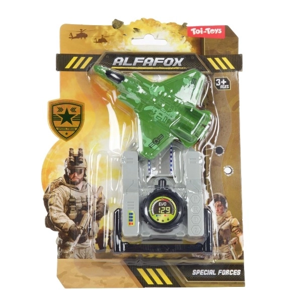 Mini Jet in plastica con lanciatore