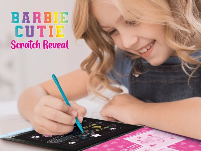 Barbie libro da disegnare Scratch Cutie Fantasy