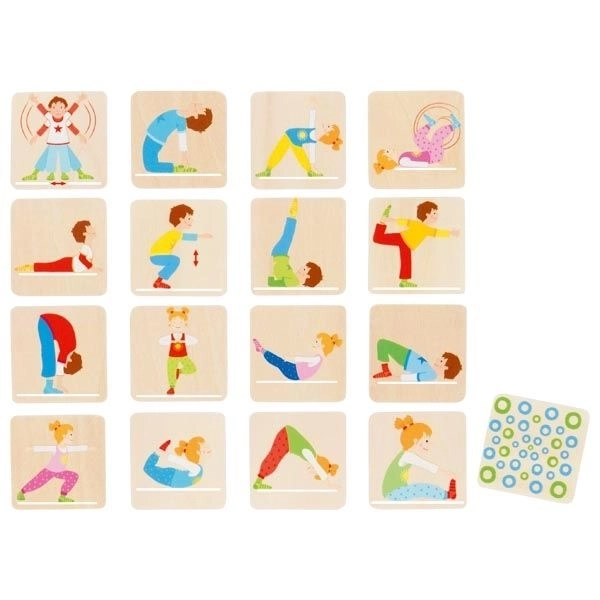 Goki Pexeso in legno Ginnastica per corpo e mente