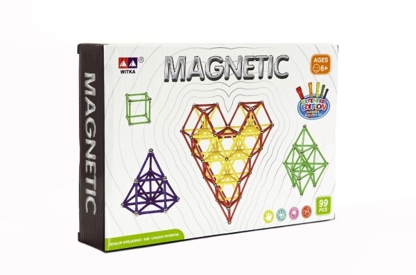 Costruzioni Magnetiche per Bambini 99 Pezzi