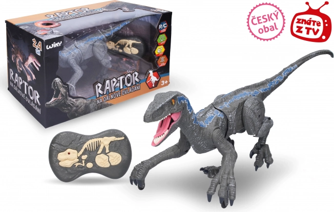 Raptor radiocomandato, grigio 45 cm