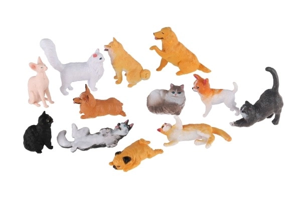 Animali domestici della fattoria in plastica assortiti 5-8 cm