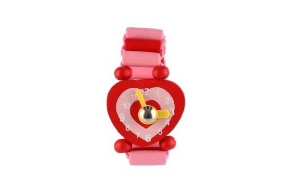 Orologio in legno per bambini con supporto