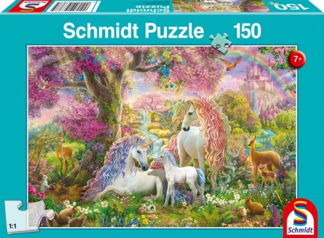 Puzzle Fiori e Unicorni 150 Pezzi