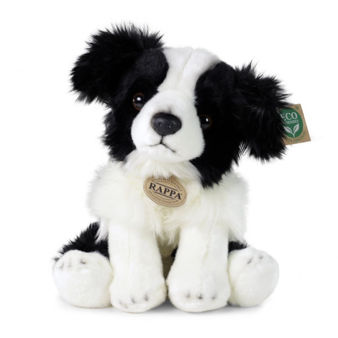 Cane Border Collie di Peluche Seduto 30 cm Eco-Friendly