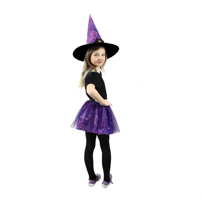 Costume di strega con gonna tutu e cappello per bambine