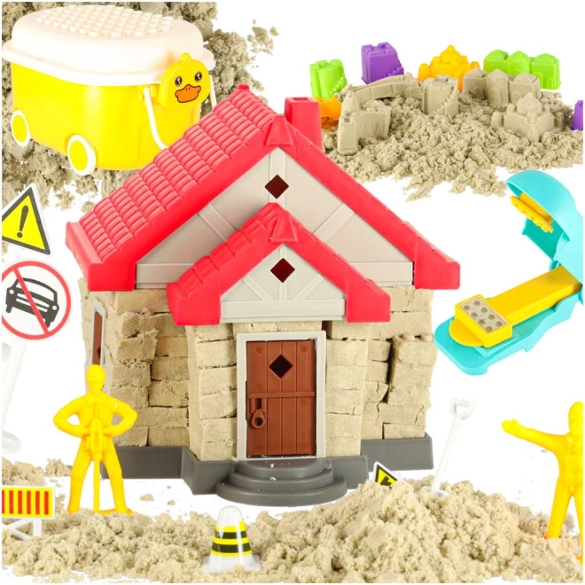 Set creativo per bambini con casetta e formine 750 g