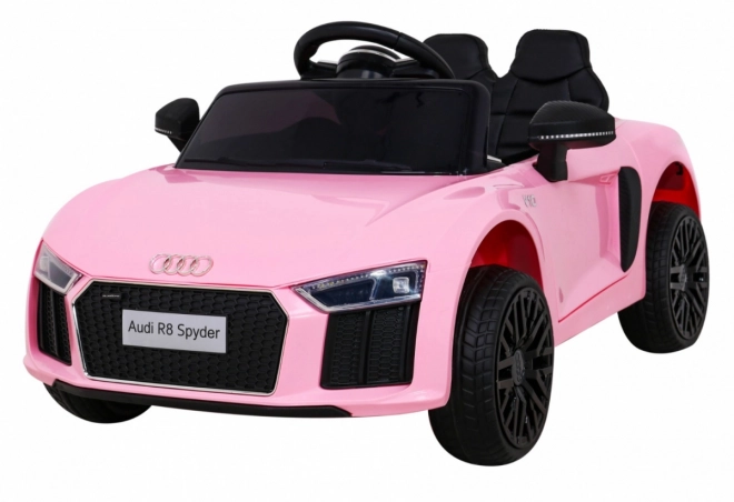 Auto elettrico per bambini Audi R8 rosa con telecomando