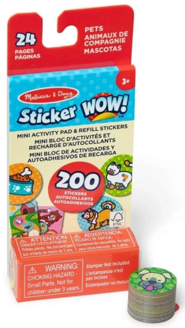 Adesivi Animali con Mini Libretto - Sticker WOW!