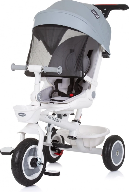 Triciclo con Tettuccio Chipolino Marathon 2 in 1 Grigio Cenere