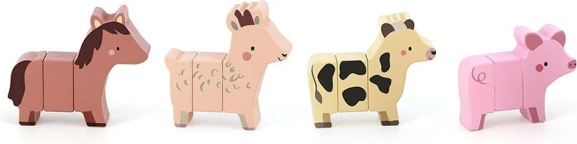 Vilac puzzle magnetico in legno di animali della fattoria