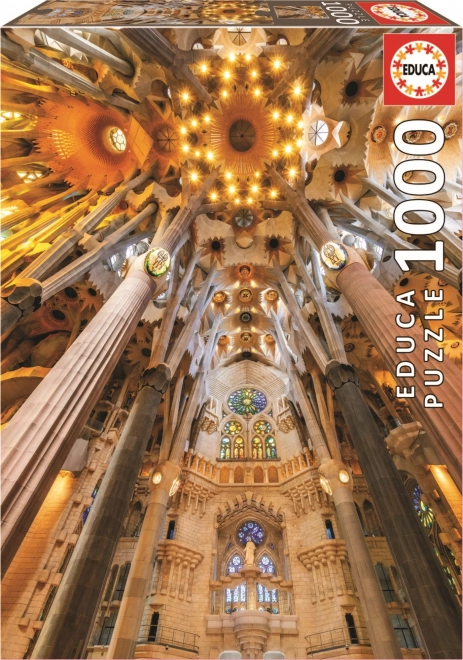 Educa puzzle Sagrada Familia interni Barcellona 1000 pezzi